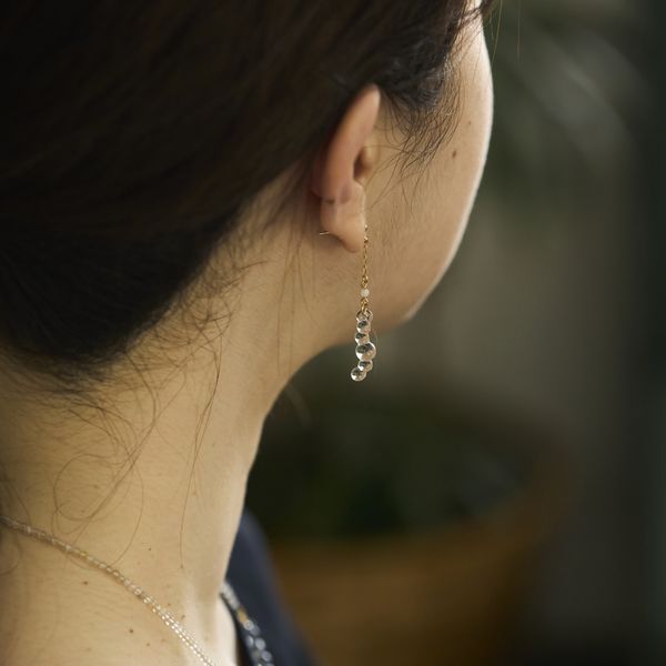 tane/渚 ピアス -軽量ガラスの涼し気なピアス - スタイルストア